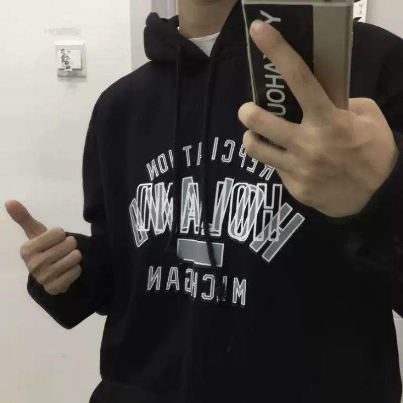 Áo hoodie nam nữ,Áo sweater nỉ nam nữ from rộng Unisex chất nỉ ngoại siêu dày dặn in chữ ×0