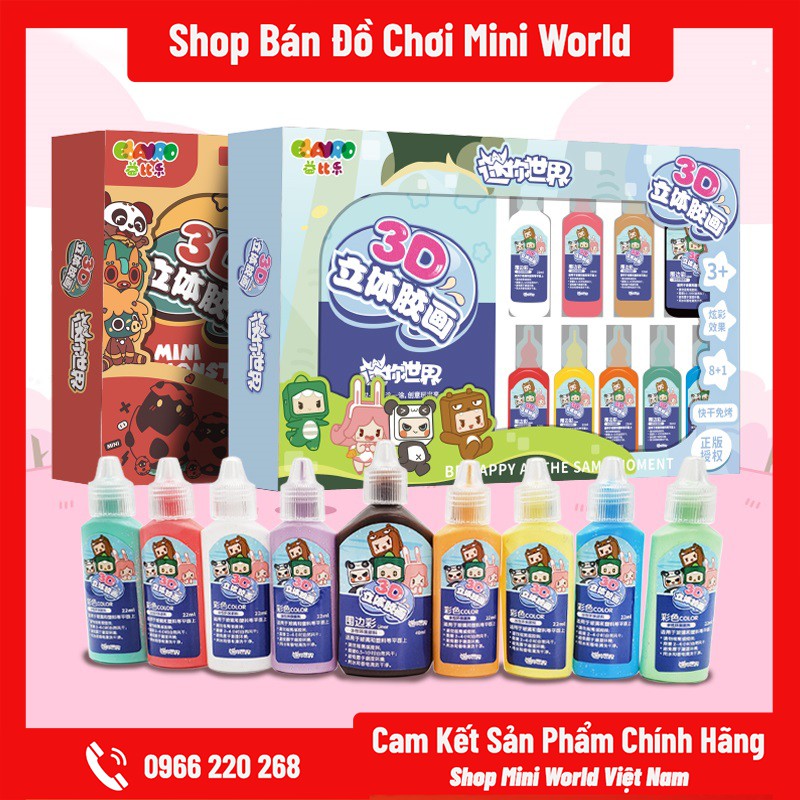 Đồ Chơi Mini World Diy Bút Sơn Keo Vẽ Tranh Nổi 3D