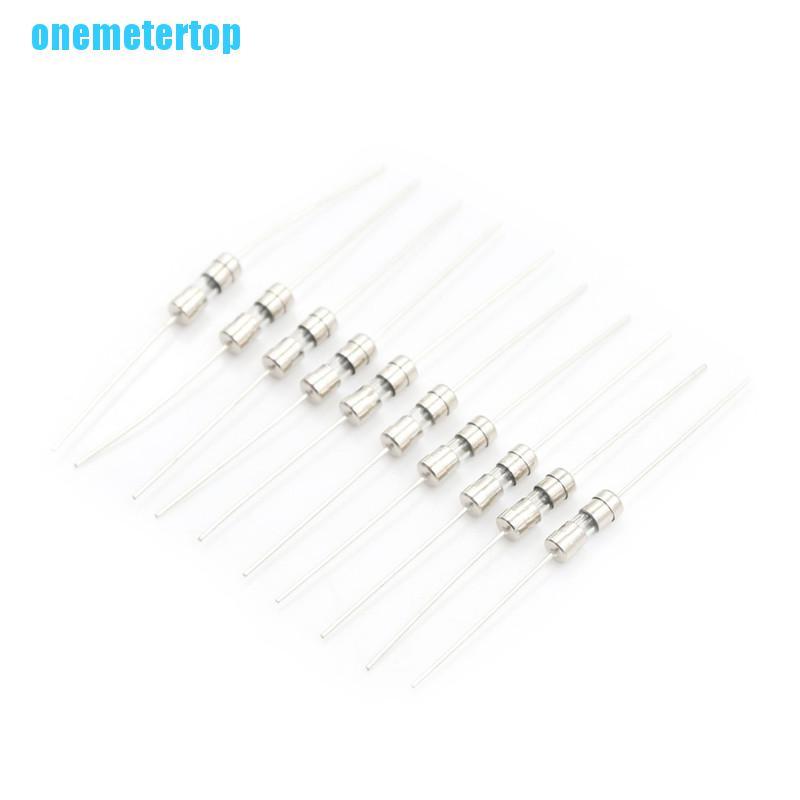 Set 10 Cầu Chì Ống Thủy Tinh F1A / 1.5A / 2A / 3A / 5A 3.6X10Mm Chuyên Dụng