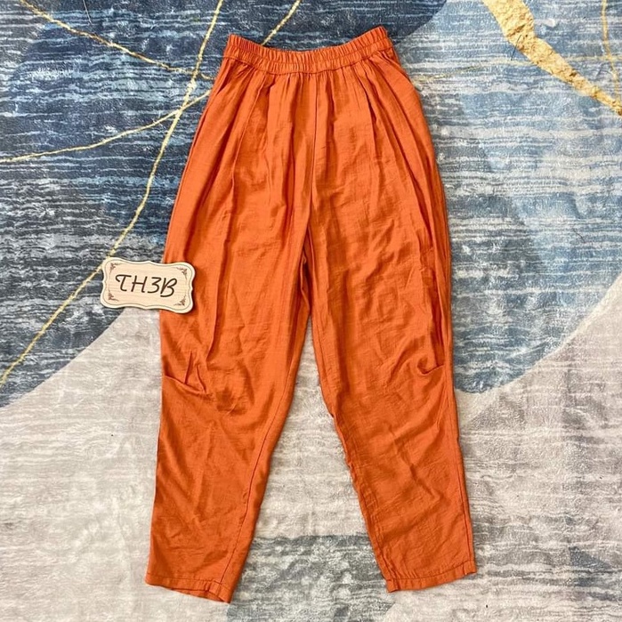 Quần baggy đũi lụa mới freesize, quần đũi dài nữ chất đẹp siêu mát thiết kế đầu gối cực lạ