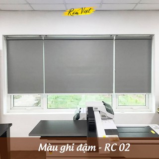 Rèm Cuốn Trơn Cửa Sổ Cửa Kính, Cản Sáng 100%, Chống Nắng Nóng
