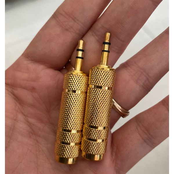 Thiết Bị Đầu Chuyển Jack 6.5Mm Sang 3.5Mm Mạ Vàng Chống Han Rỉ Cho Máy Tính Đầu Đĩa