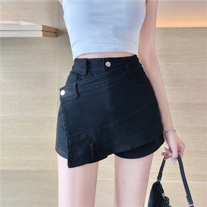 Quần Váy Nữ HER SHOP Lưng Cao Tà Đắp Chéo, Quần Sooc Giả Váy KaKi Phong Cách Hàn Quốc Qv17 | BigBuy360 - bigbuy360.vn