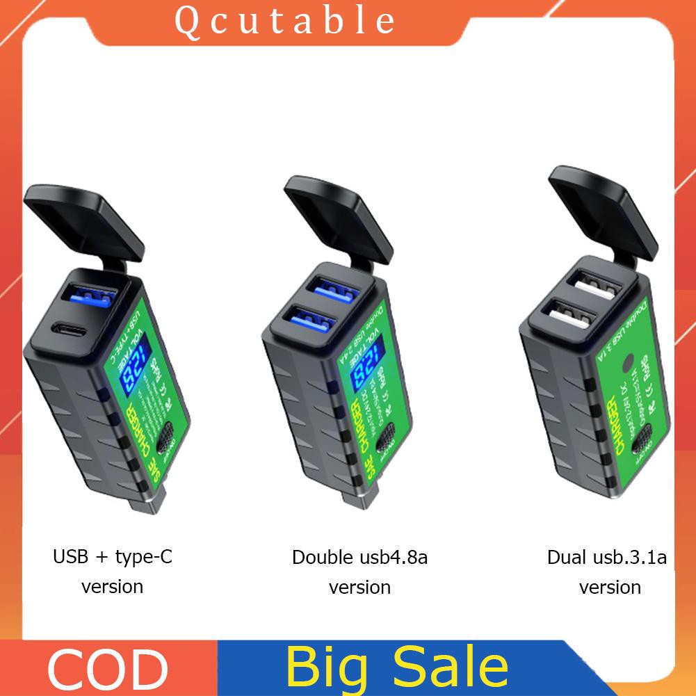 Bộ Sạc Usb Kép Chống Thấm Nước 12v Sae Cho Điện Thoại Gps