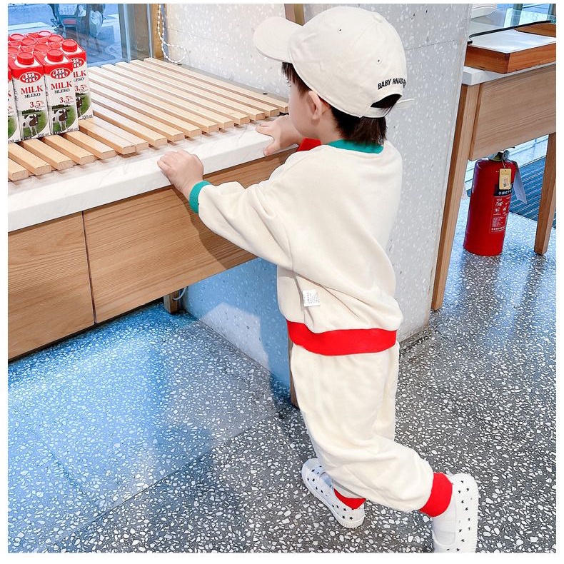 Bộ Đồ Thể Thao Cotton Nguyên Chất Phong Cách Nhật Hàn Thời Trang Mùa Thu Hàng Mới 2022 Dành Cho Bé Trai