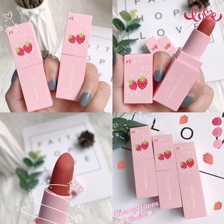 Son Môi Dưỡng Ẩm Chống Thấm Nước Và Mồ Hôi Không Phai Màu Thiết Kế Vỏ Hình Quả Dâu Dễ Thương