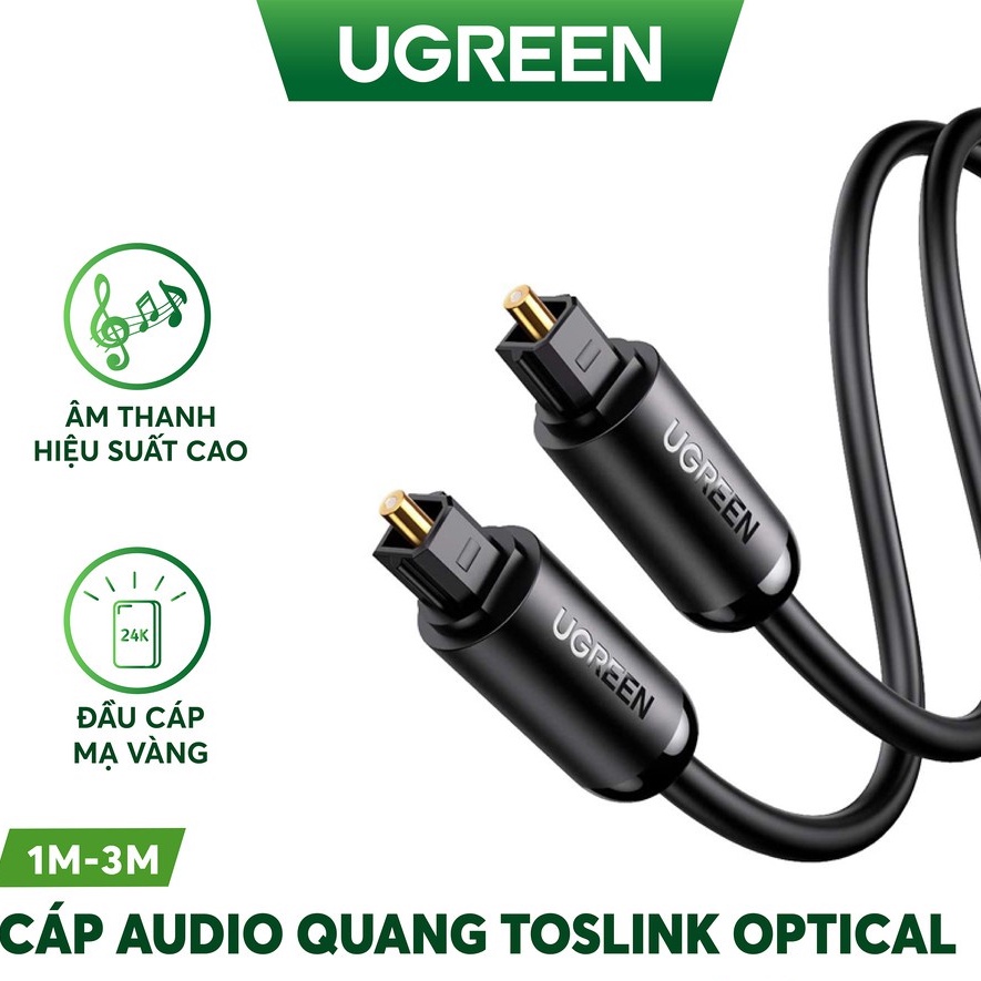 Dây audio quang Optical dài 1.5M Ugreen 70891