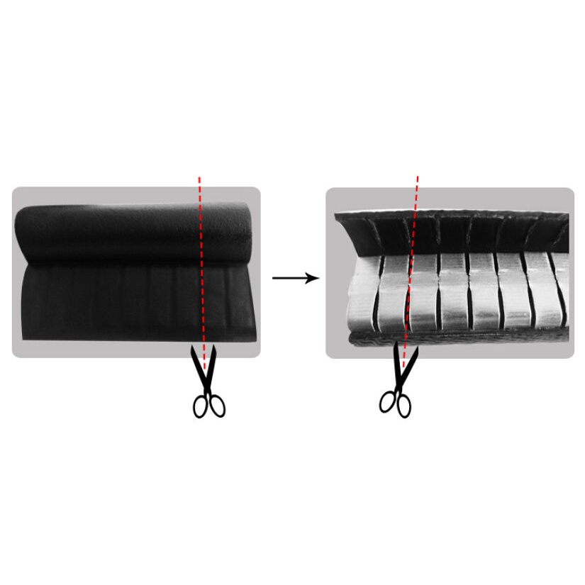 Gioăng Chữ U Dùng Làm Gioăng Cửa, Tủ Điện,Cốp Xe Tải, Tủ Sắt - Gioăng Có Rãnh Khí