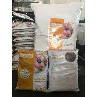 Hỗn hợp vỏ thông, than, đá perlite, ... trồng hoa lan