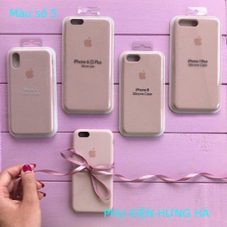 ỐP LƯNG CHỐNG BẨN SILICON LOGO TÁO - ỐP IPHONE 6/7/8/6P/7P/8P/X/XMAX/IP 11