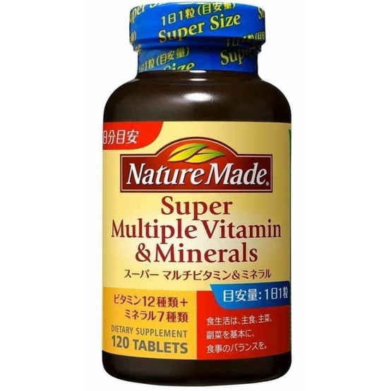 Vitamin tổng hợp Nature Made Multiple Vitamin & Minerals Nhật Bản 100 viên