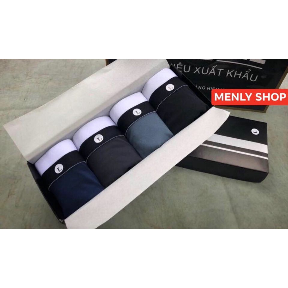 Quần sịp đùi nam, vải trơn, thoáng mát, Quần Lót Nam Hàng Chất Lượng Cao - 𝑴𝒆𝒏𝒍𝒚 𝑺𝒉𝒐𝒑