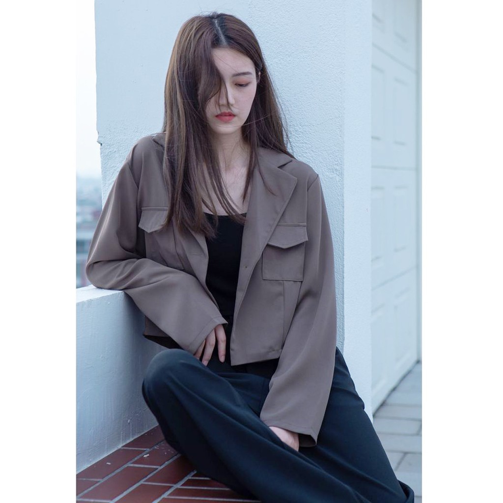 ÁO VEST LỬNG NỮ THỜI TRANG XUẤT KHẨU HÀN QUỐC, KOREA BLAZER 2 LỚP HOT TREND | BigBuy360 - bigbuy360.vn