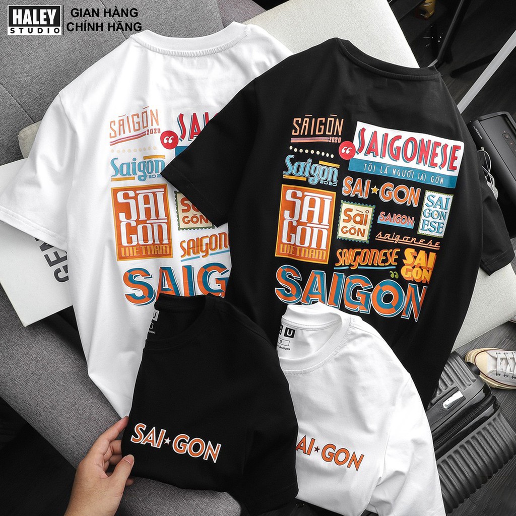 Áo thun Vintage Hà Nội Sài Gòn CTN84 thiết kế chất liệu 65% cotton áo thun HALEY | BigBuy360 - bigbuy360.vn