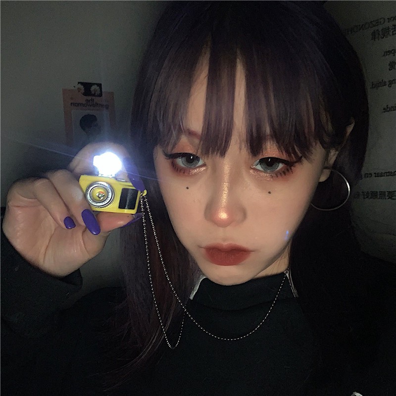 [Giao Hàng Miễn Phí] Dây Chuyền Mặt Hình Máy Ảnh Mini 22124 Phát Ra Âm Thanh Độc Đáo Cho Cặp Đôi