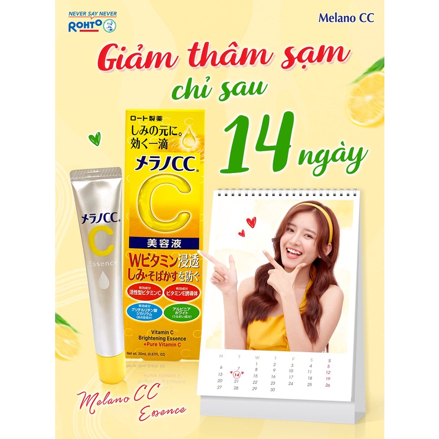 [Mã 154FMCGSALE giảm 8% đơn 500K] Tinh Chất Melano CC Mờ Thâm, Nám Tàn Nhang Serum Vitamin C 20ml