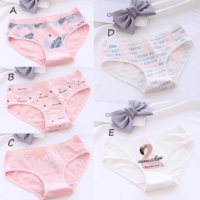 Quần Lót Cotton Hồng Hạc kute ( 38-58kg)
