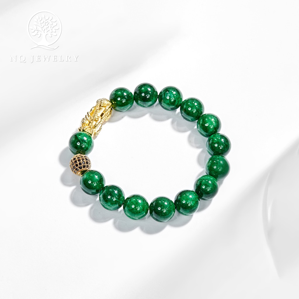 Vòng tay nam phối charm tỳ hưu - NQ Jewelry