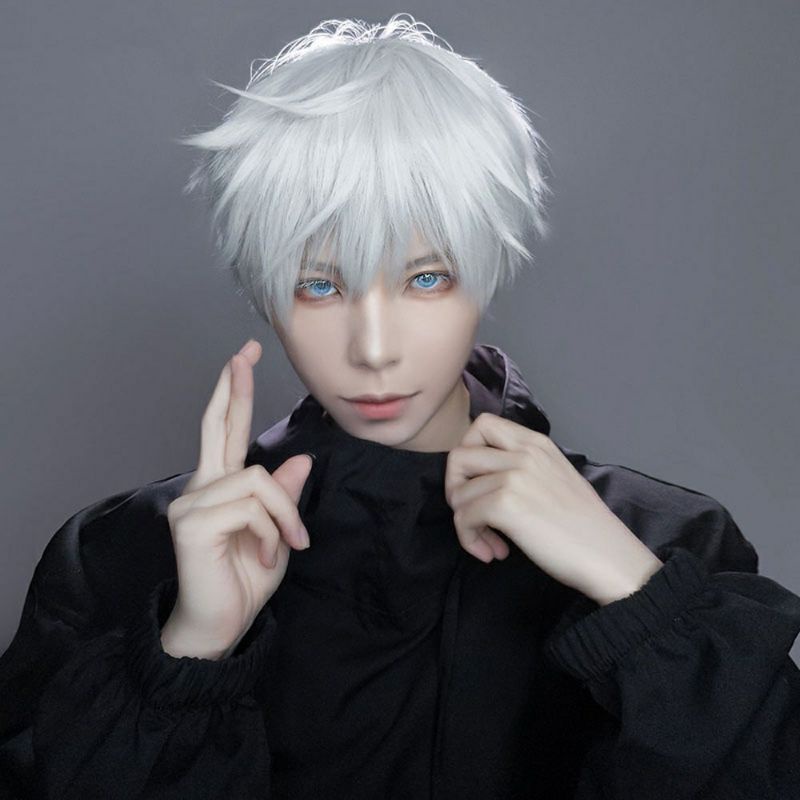 Đặt trước | Tóc giả Wig cosplay Gojo Satoru trong anime Jujutsu kaisen