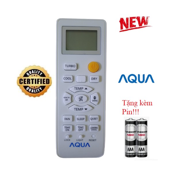 Điều khiển điều hòa Aqua 1&2 chiều Inverter AQA-KCH AQA-KCRV AQA-KCR- Hàng tốt Tặng kèm Pin!