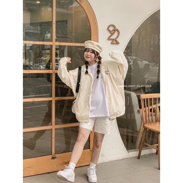 KHOÁC NHUNG GÂN TRÁI TIM FORM RỘNG UNISEX NAM NỮ