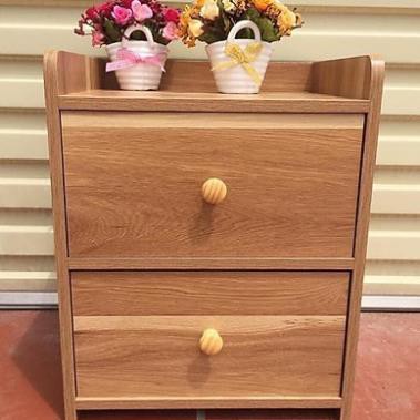 Tủ Đầu Giường, Kệ Đầu Giường 2 Ngăn Kéo Gỗ Tiện Lợi Loại Tốt Mẫu Mới (PD108140)