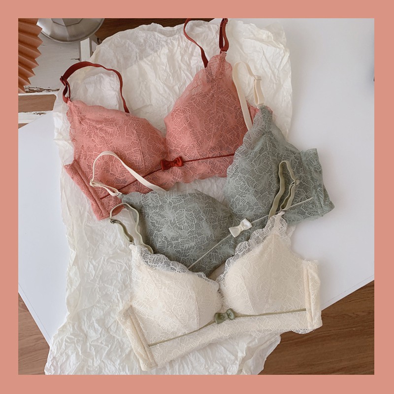 Set nội y ren cao cấp Hoàng Underwear, bộ đồ lót mút mỏng ren nơ không gọng - 133 | BigBuy360 - bigbuy360.vn