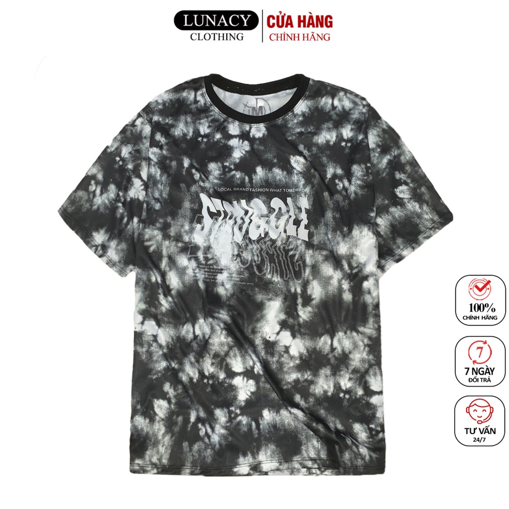 Áo thun tay lỡ STRUGGER TEE phông Unisex nam nữ Cotton oversize form rộng LUNACY TB021