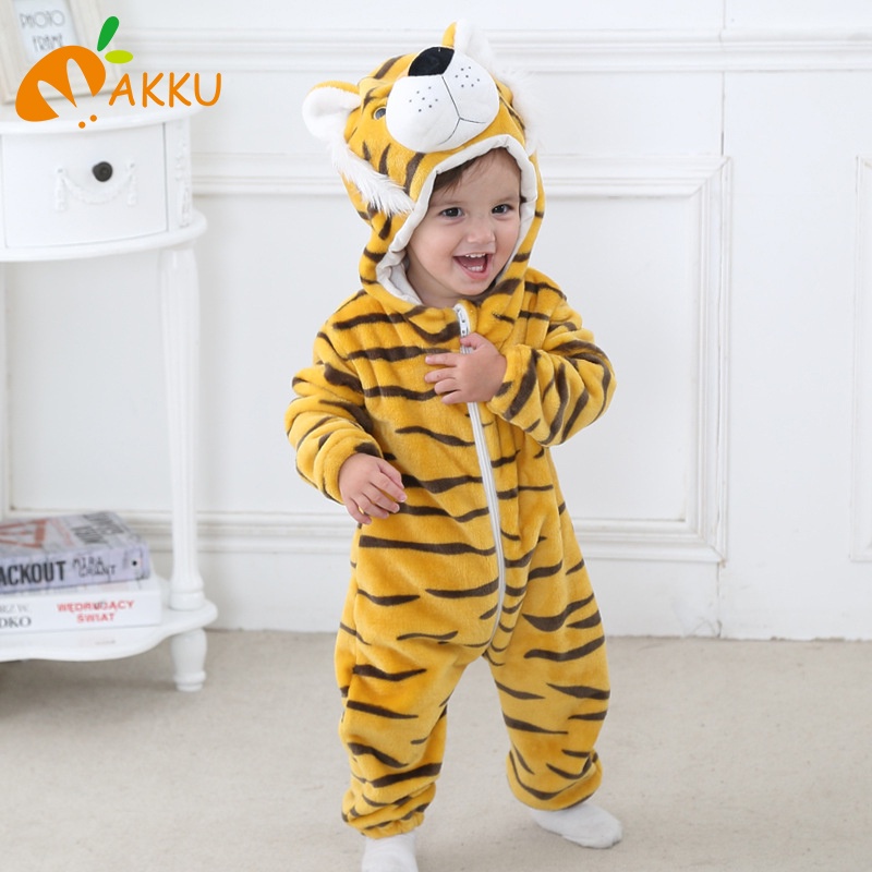bodysuit  cho bé gái cho bé trẻ em romper trẻ em đồ ngủ Bò bộ đồ sang trọng động vật dễ thương thời trang hoạt hình AKKU