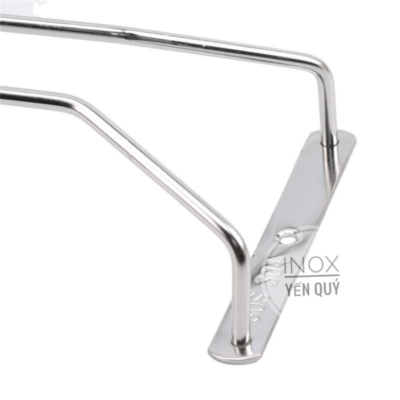 INOX 304 GIÁ TREO LY 1 HÀNG /2 HÀNG DÀI 55 CM / 50 CM / 45CM /40 CM / 35 CM / 30 CM / 27 CM
