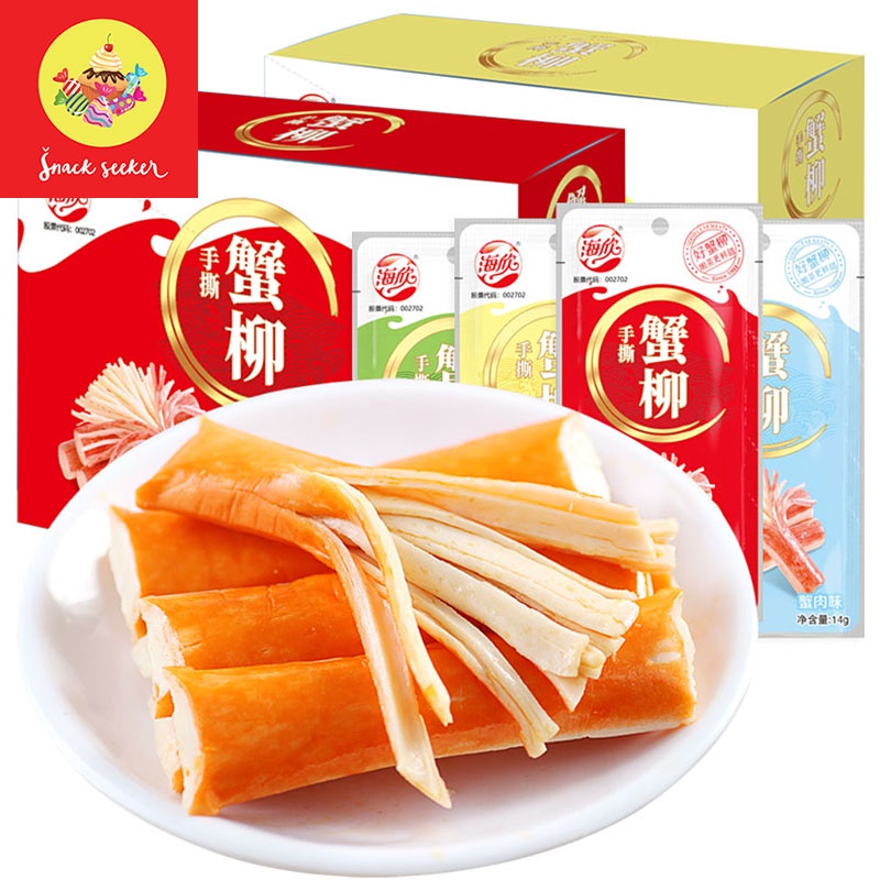 THANH CUA ăn liền tiện lợi - đồ ăn vặt Trung Quốc - Snack Seeker gói 15g