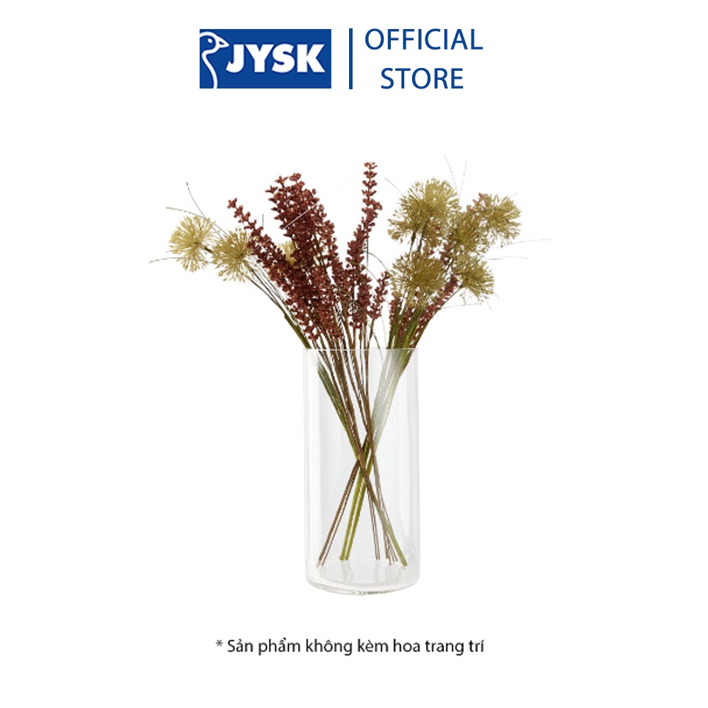 Lọ hoa | JYSK Frank/Foss | thủy tinh | trong suốt | DK15xC30cm