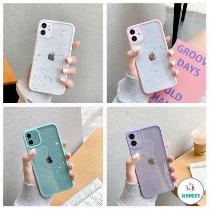 Ins Simple Starlight Matter Bling Glitter Case Glitter TPU Case for Phone 11 Pro Max X Xs Max XR Phone 8 7 Plus SE 2020 | BigBuy360 - bigbuy360.vn