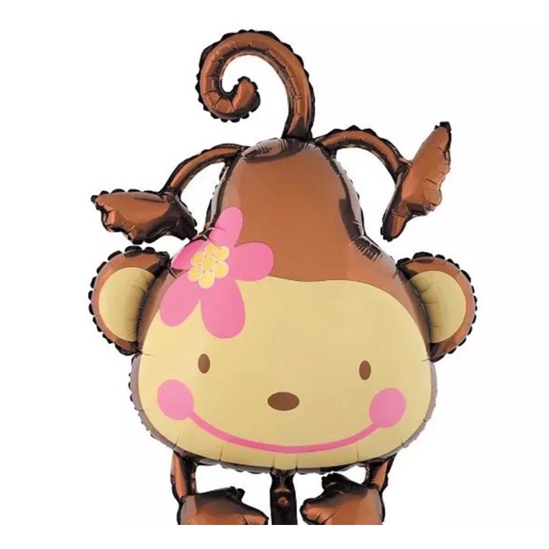 Bóng Bay Trang Trí Sinh Nhật, Thôi Nôi Hình Khỉ MS36