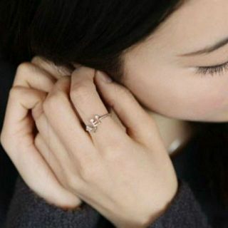 Nhẫn hở đính đá hình nốt nhạc