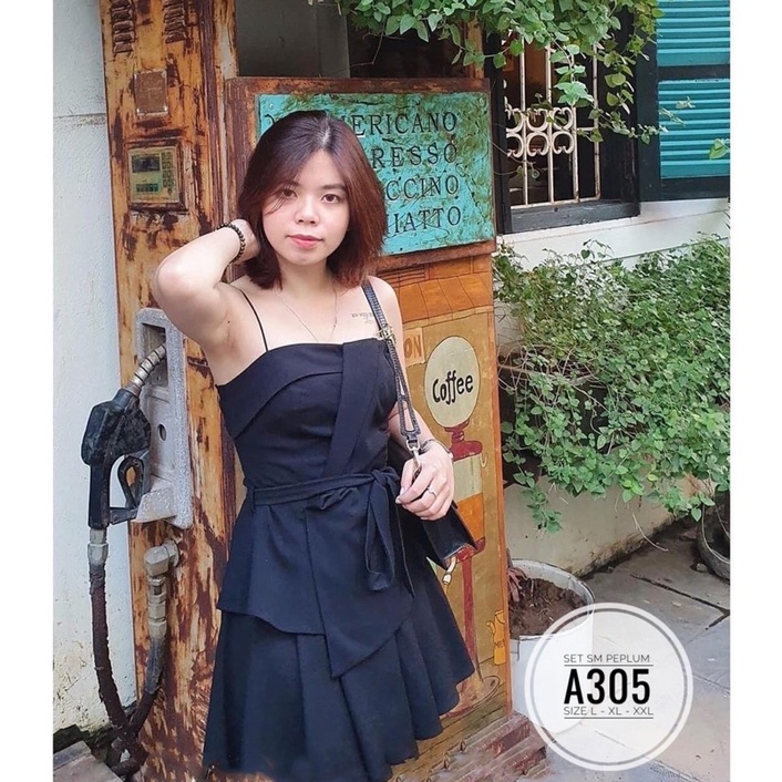 Bigsize Set SM peplum A305