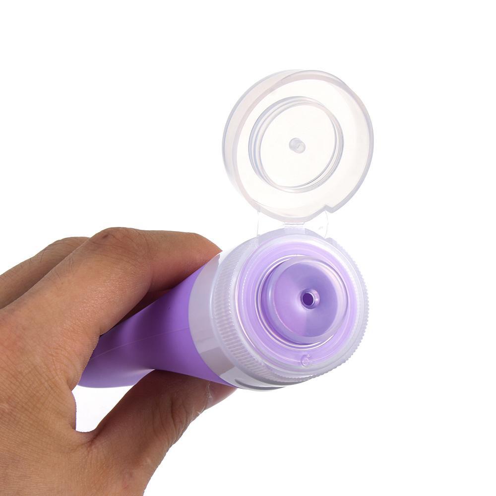 MUVAKO Chai Chiết Mỹ Phẩm Du Lịch Dạng Bóp Bằng Chất Liệu Silicone