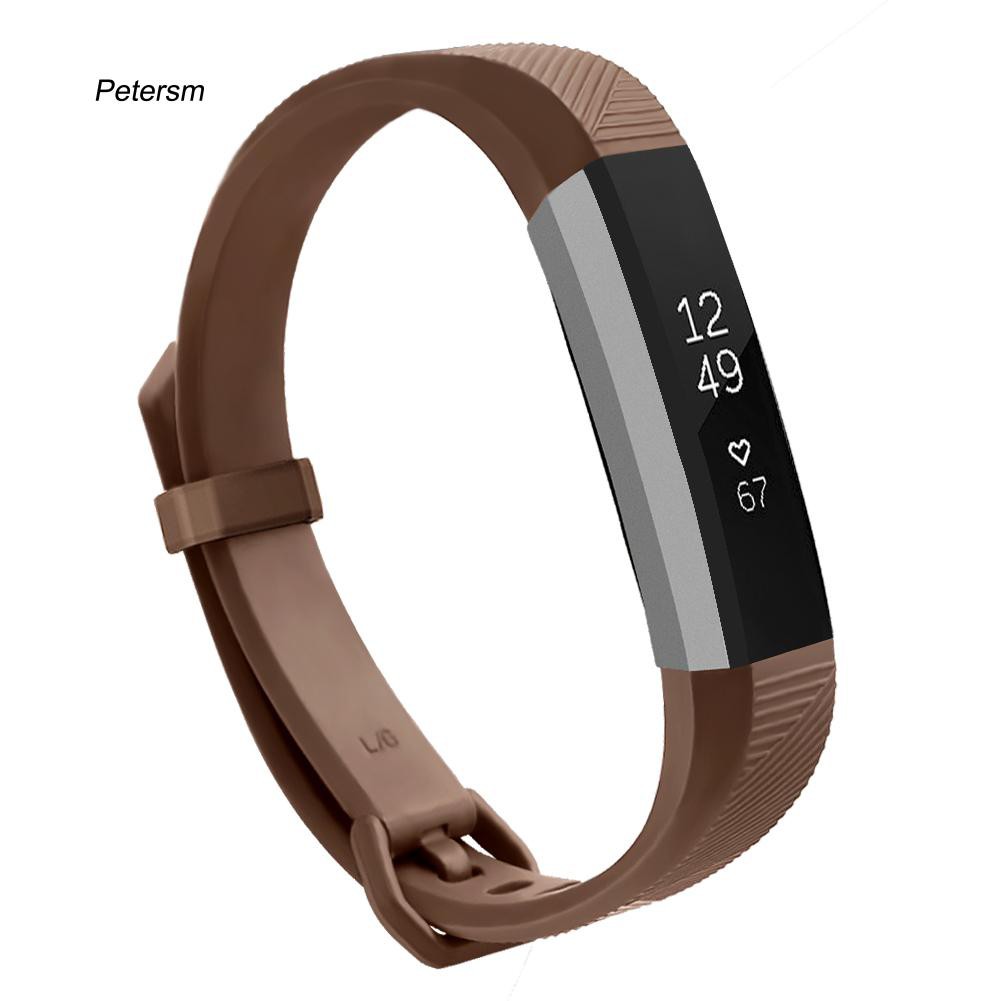 Dây đeo thay thế cho đồng hồ Fitbit Alta HR màu trơn bằng silicon