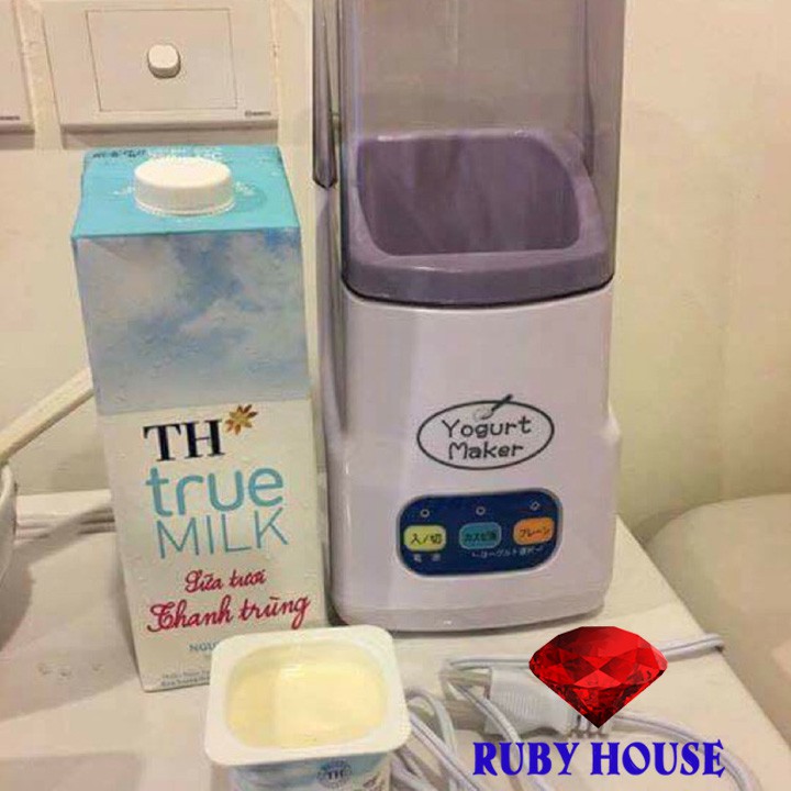 Máy làm sữa chua Yogurt Maker Nhật Bản CHÍNH HÃNG, Máy làm sữa chua 3 nút-Ruby House