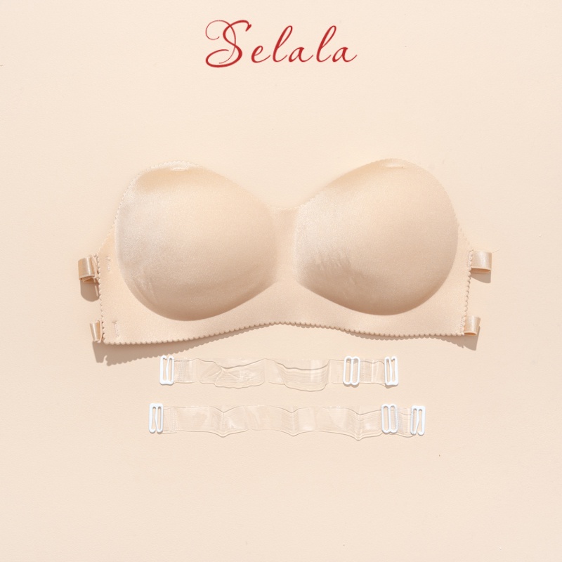 Áo Bra Quây Su Selala Không Gọng Đêm Bàn Tay Siêu Nâng Ngực Kèm Quai Trong BR11