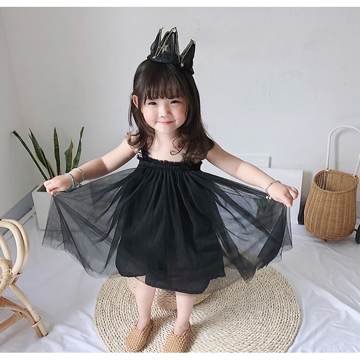 Đầm xoày không tay xinh xắn cho bé gái