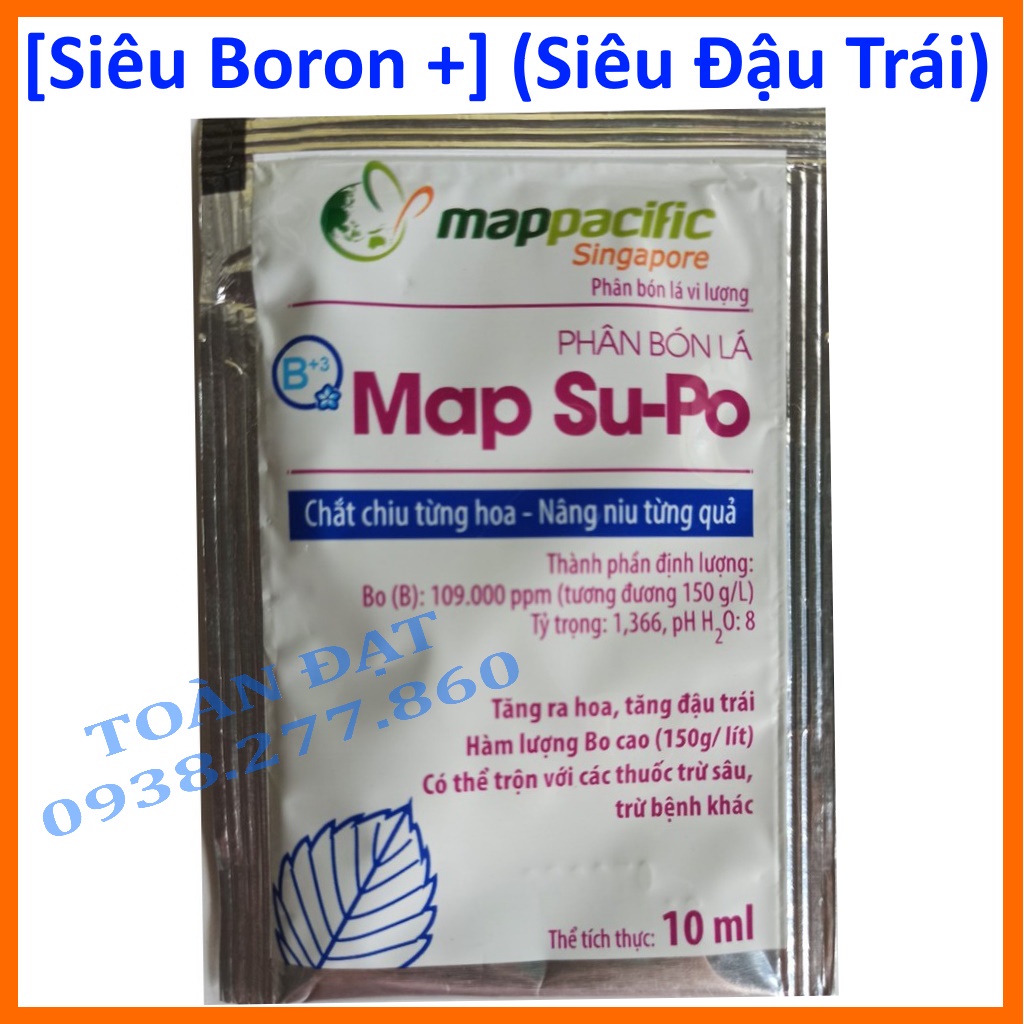 Phân Bón super-bo, siêu Boron Chống Rụng Hoa, tăng đậu Trái Non