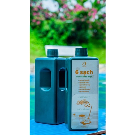 Nước lau sàn thiên nhiên 6 sạch chiết xuất từ quế và bồ hòn 1,95l