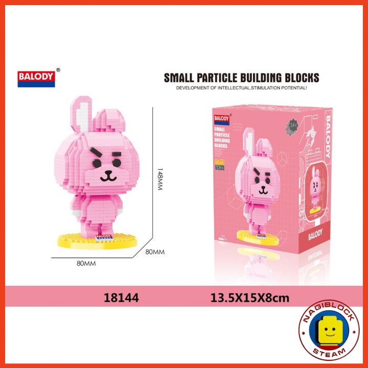 Bộ lắp ráp mô hình BT21 nanoblock BALODY 18141-18147
