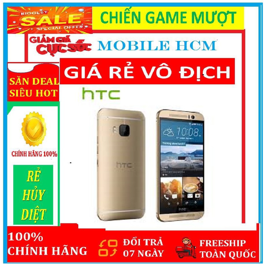 Điện Thoại HTC One M9 Quốc Tế . Ram 3G/32GB - Chiến PUBG Đỉnh { Fullbox }