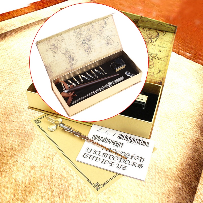 Set 2 Bút Thư Pháp + 10 Ngòi Thay Thế Chuyên Dụng Cho Tiệc Cưới