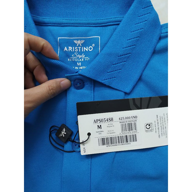 (SALE 50%) Áo cộc tay nam Aristino APS054S8, regular, tag 425k