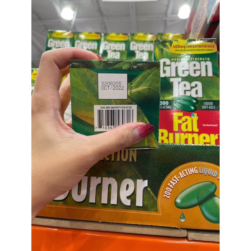 Viên uống giảm cân từ trà xanh Green Tea Fat Burner 200 viên của Mỹ