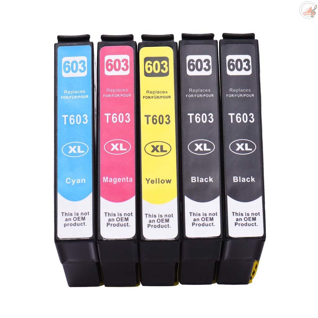 Aibecy Compatible Ink Cartridge Replacement for 603XL High Yield Compatible with Epson Expression Home XP-2100 XP-2105 XP-3100 XP-3105 XP-4100 XP-4105 WorkForce WF-2810 WF-2830 WF-2835 WF-2850 Printer 5-Pack (2 Black, 1 Cyan, 1 Magenta, 1 Y