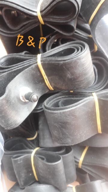 Lót vành chế từ lốp dùng săm sang không săm kèm van - lót vành cho vành căm